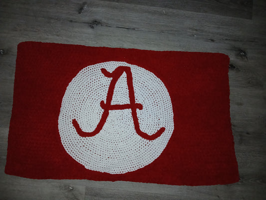 Crochet Football Mat